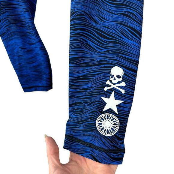 Lululemon x SoulCycle High Times Pant leggings in Life Lines Cerulean Size 12 - Picture 4 of 16